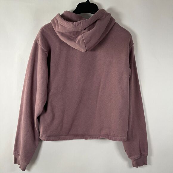 North Face Evolution Hi-Lo Cropped Hoodie Women Size Medium Dusty Rose Gorpcore - Picture 5 of 9